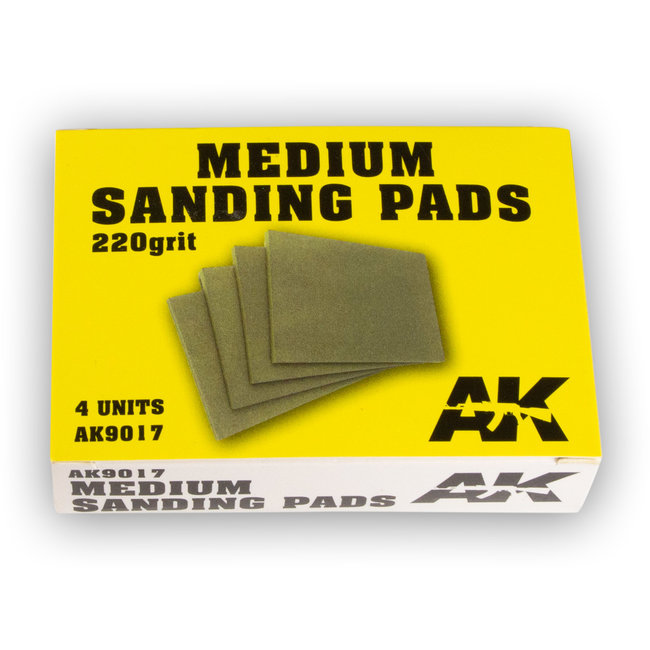 AK interactive AK interactive Medium Sanding Pads 220 grit - 4x - AK9017