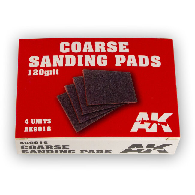 AK interactive AK interactive Coarse Sanding Pads 120 grit - 4x - AK9016