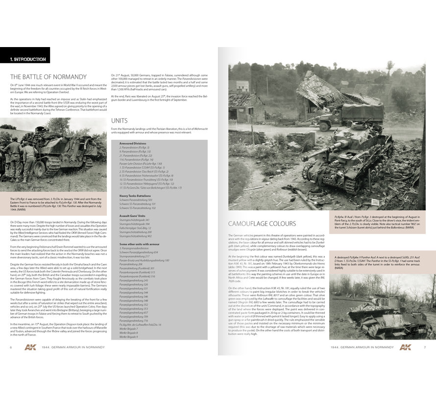 AK interactive 1944 German Armour In Normandy - Engels - 112pag - AK916