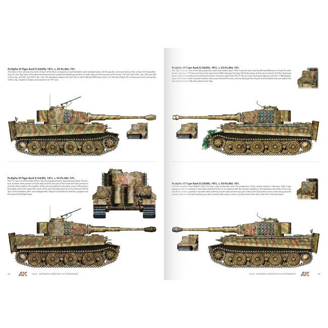 AK interactive AK interactive 1944 German Armour In Normandy - Engels - 112pag - AK916