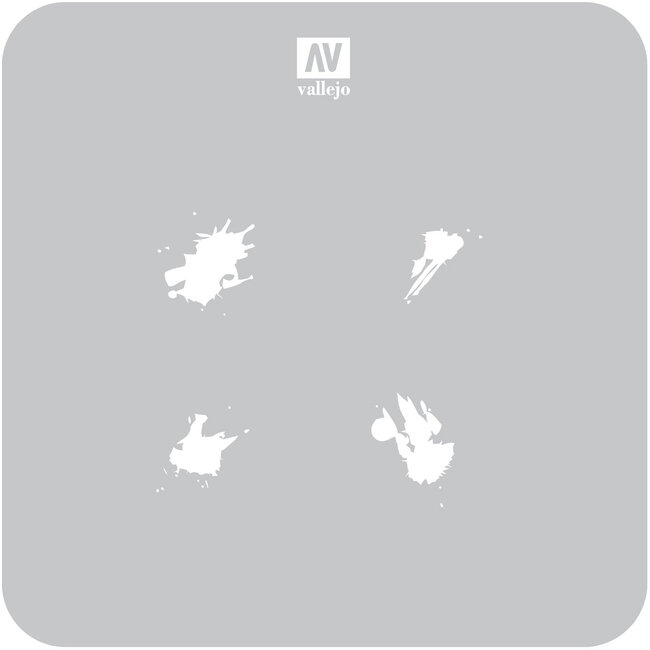 Vallejo Vallejo Petrol Spills - 1/35 - Texture Effects Airbrush Stencil - ST-TX004