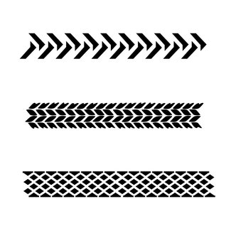 Vallejo Tyre Markings - 1/35 - Texture Effects Airbrush Stencil - ST-TX002 - image