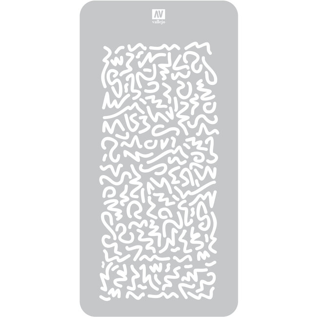 Vallejo Vallejo Luftwaffe WWII Shingles Camo - 1/32 - Camouflages Airbrush Stencil - ST-CAM001