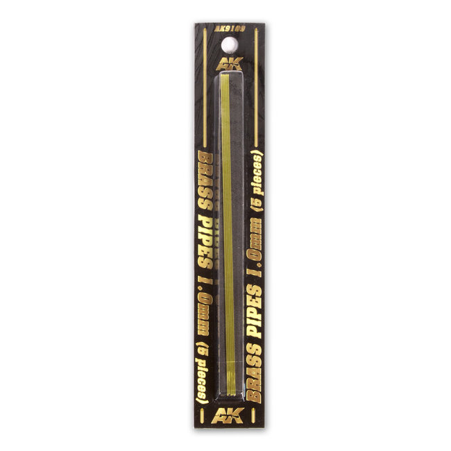 AK interactive AK interactive Brass Pipes 1,0mm - 5x - AK9109