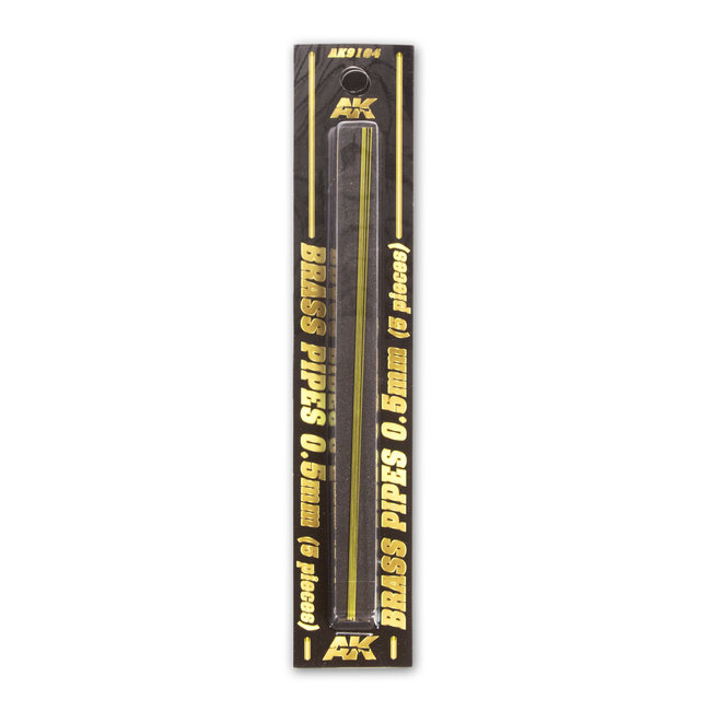 AK interactive AK interactive Brass Pipes 0,5mm - 5x - AK9104