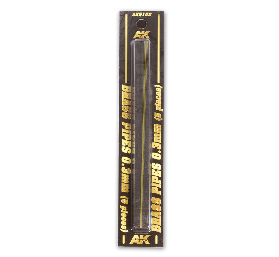 AK interactive Brass Pipes 0,3mm - 5x - AK9102