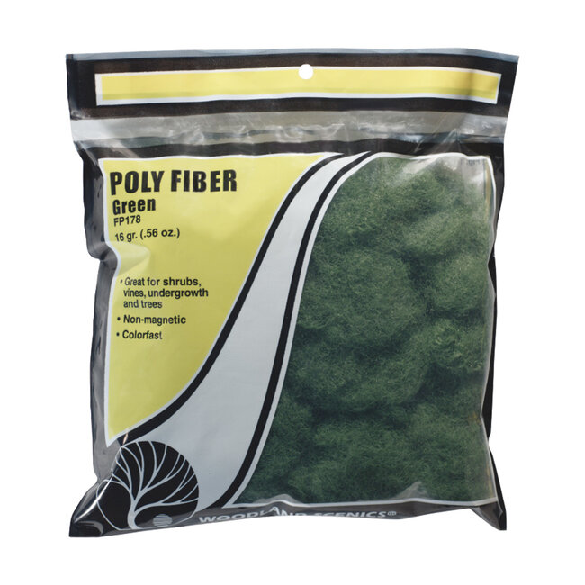 Woodland Scenics Woodland Scenics Poly Fibre Groen - 16 g - FP178
