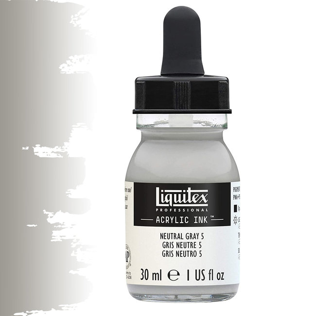 Liquitex Liquitex Professional Acrylic Ink! Neutral Gray 5 - 30ml - 599 - 4260599