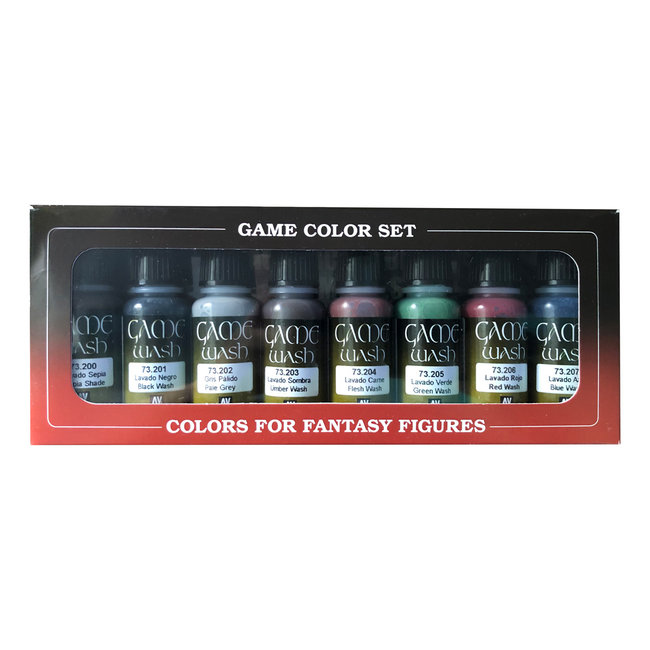 Vallejo Vallejo Set of Game Color Washes - 8 colors - 17ml - 73998