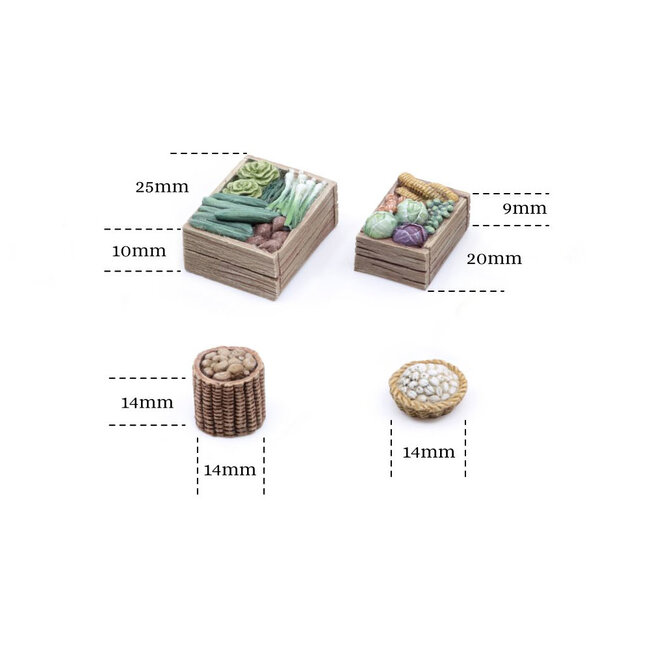 Tabletop-Art Tabletop-Art Greengrocer Set 1 - 6x - TTA601097