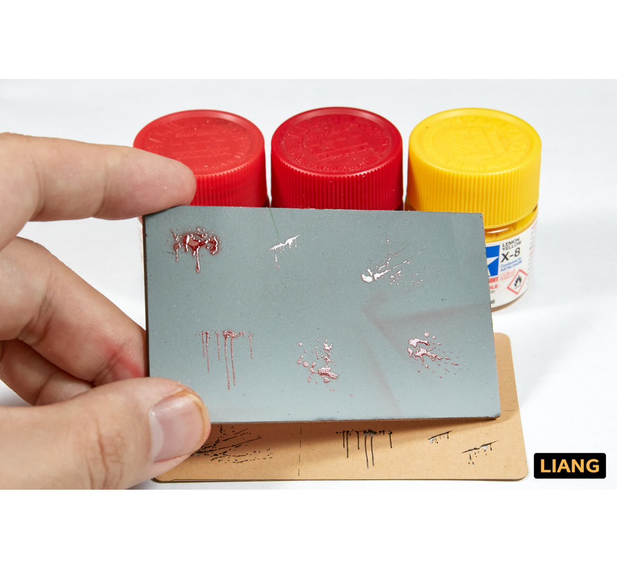 Liang Splashes Blood Effects Airbrush Stencils - LIANG-0005