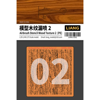 Liang Wood Texture 2 Airbrush Stencils - LIANG-0302