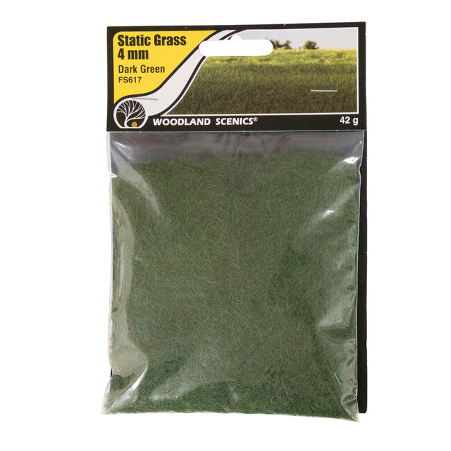 Woodland Scenics Woodland Scenics Static Grass Dark Green 4mm - 42gr - FS617