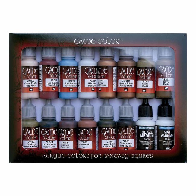 Vallejo Game Color Set Specialist - 16 colors - 17ml - 72297