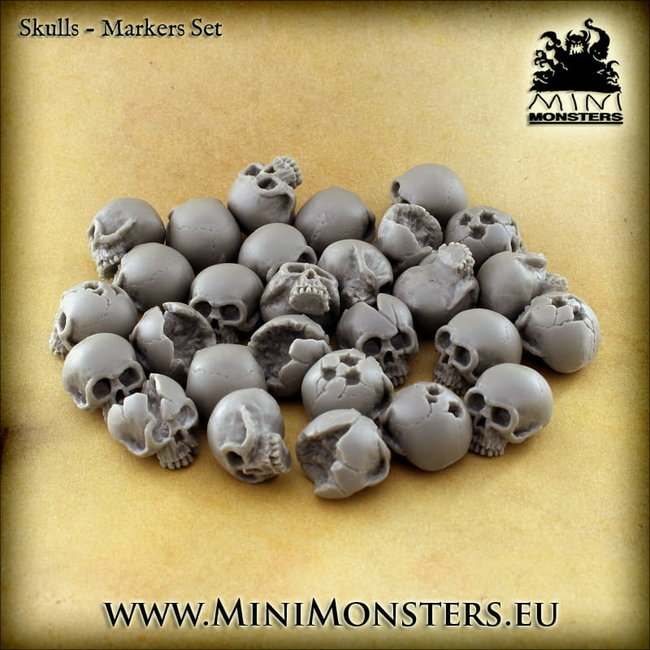 Mini Monsters Mini Monsters Skulls - Markers - 28x - MM-0108