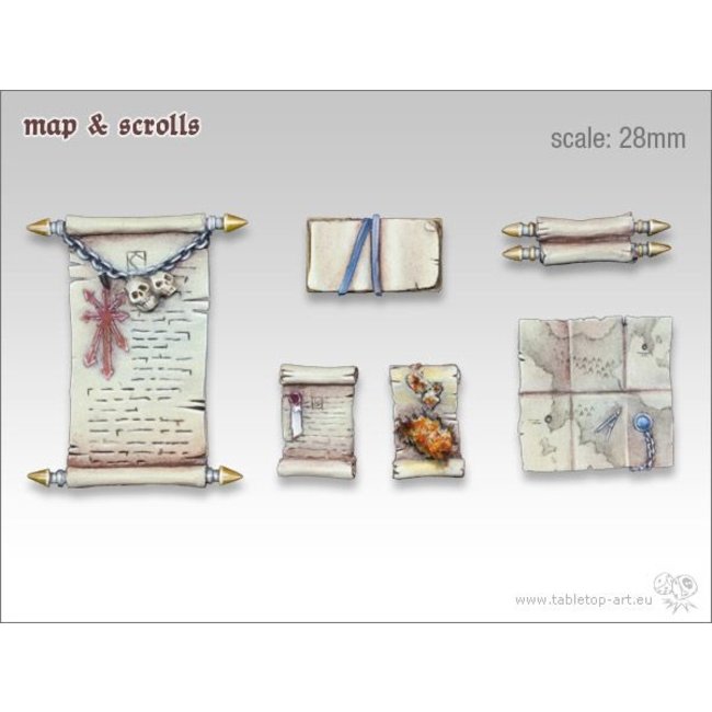 Tabletop-Art Map & Scrolls - TTA600026