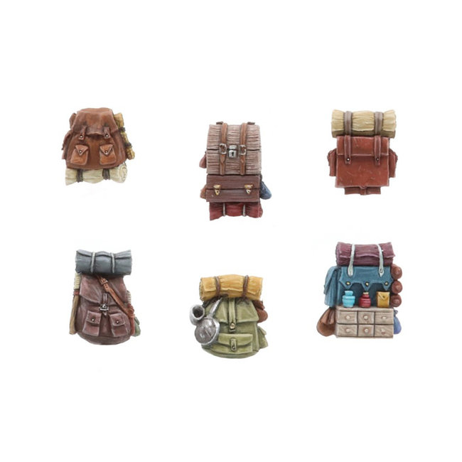 Tabletop-Art Tabletop-Art Adventurer backpacks Set 1 - 6x - TTA601107