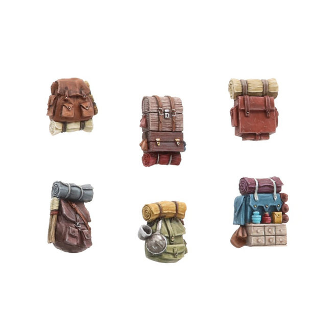 Tabletop-Art Tabletop-Art Adventurer backpacks Set 1 - 6x - TTA601107