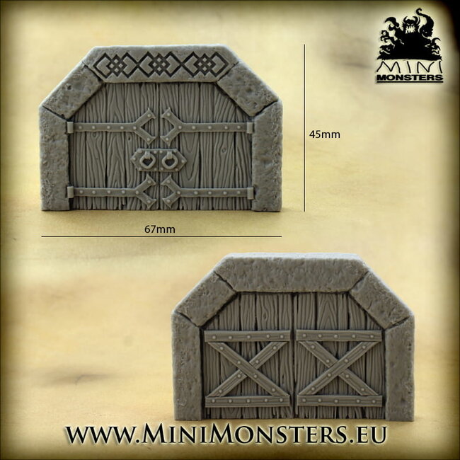 Mini Monsters Mini Monsters Dwarven Doors Set 2 - 1x - MM-0110