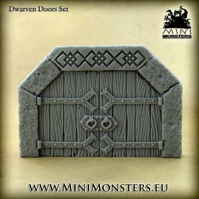 Mini Monsters Mini Monsters Dwarven Doors Set 2 - 1x - MM-0110