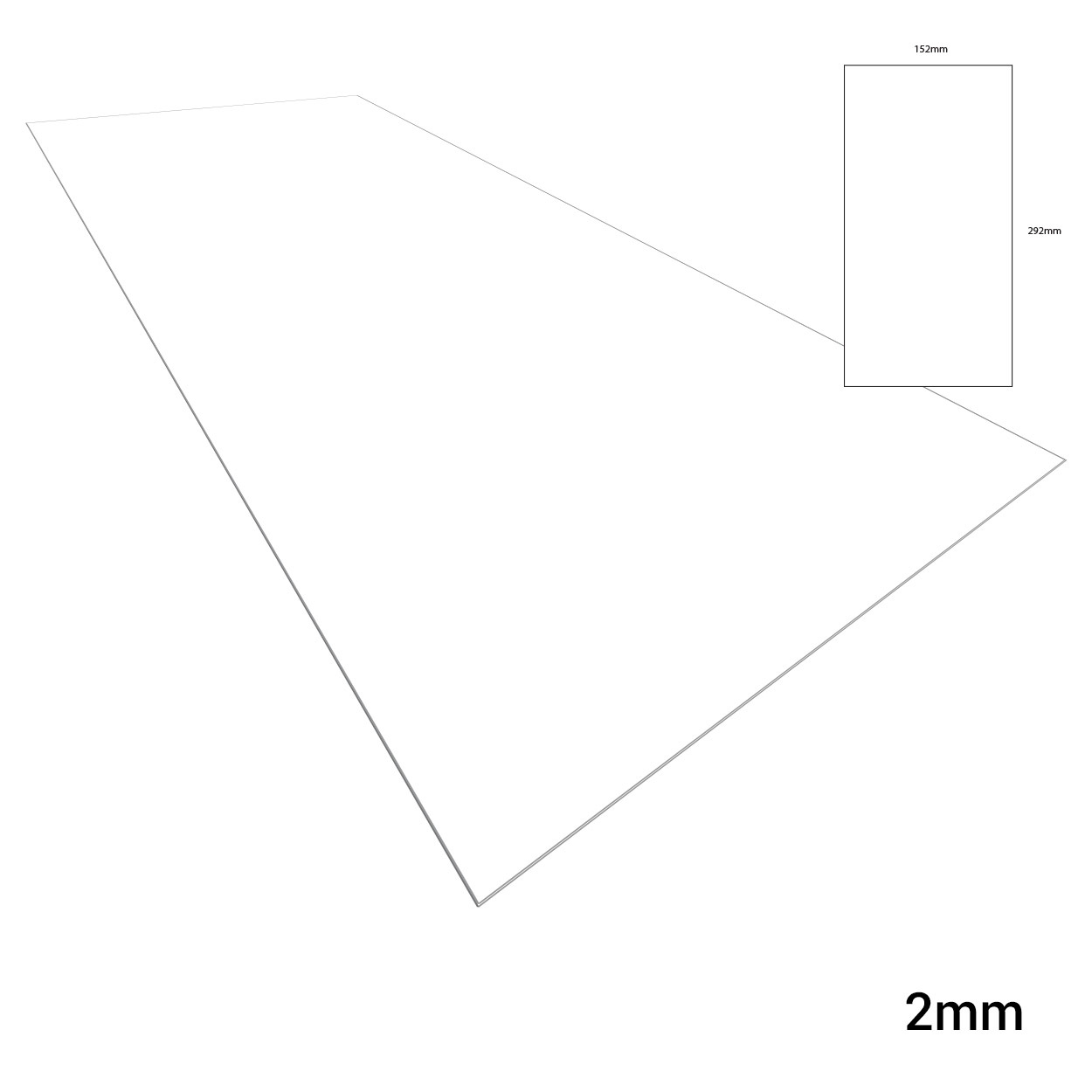 Evergreen Plasticard White - 2mm - 152x292mm - 1x - 9080 - Buy now at ...