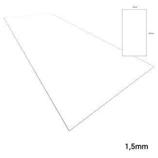 Evergreen Plasticard White - 1,5mm - 152x292mm - 1x - 9060