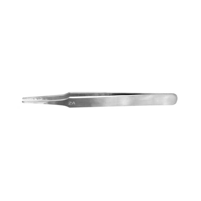 Vallejo Vallejo Flat Rounded Stainless Steel Tweezers -12cm - T12007