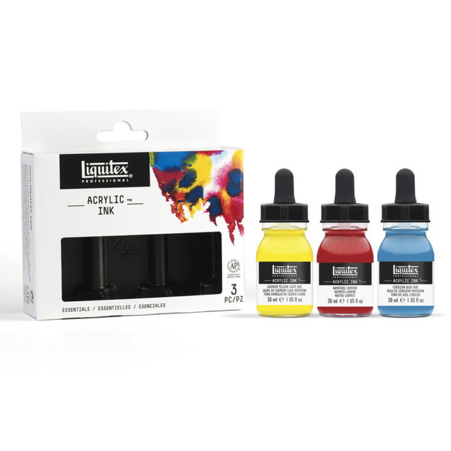 Liquitex Liquitex Professional Acryl Ink! Essentials Set - 3 kleuren - 30ml - 3699238