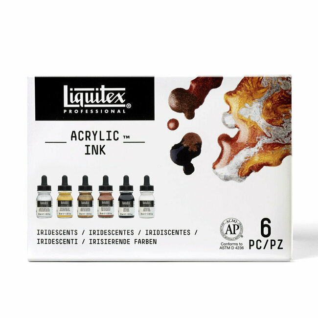Liquitex Liquitex Professional Acryl Ink! Iridescent Set - 6 kleuren - 30ml - 3699315