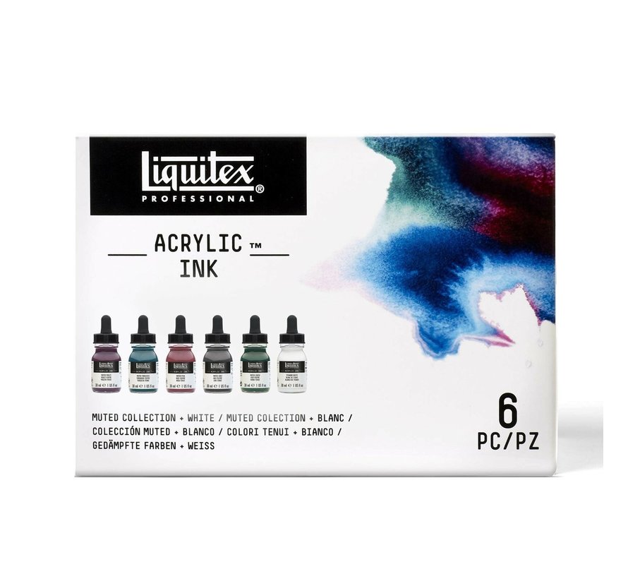 Liquitex Professional Acryl Ink! Muted Collection Set - 6 kleuren - 30ml - 3699355