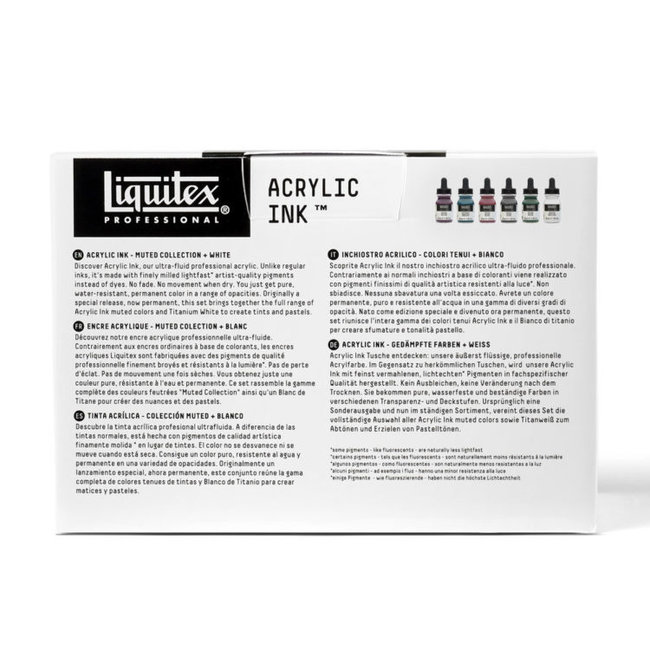 Liquitex Liquitex Professional Acryl Ink! Muted Collection Set - 6 colors - 30ml - 3699355