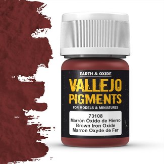 Vallejo Pigment Brown Iron Oxide - 35ml - 73108