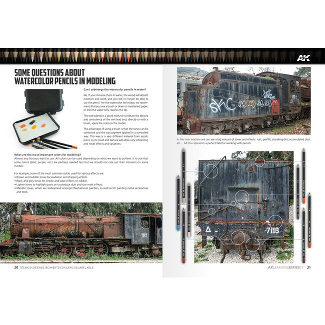 AK interactive AK interactive Weathering Pencil Techniques - AK Learning Series nr 13 - 96pag - AK522