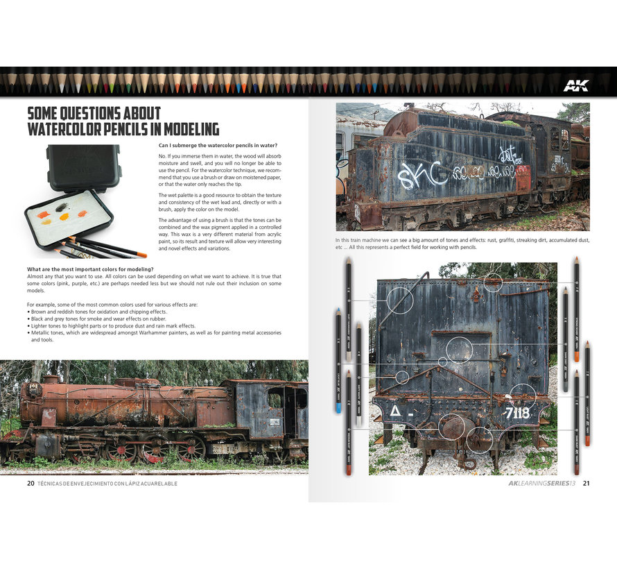AK Learning Series 13: Weathering Pencil Techniques, Softback Book | UK - View #3