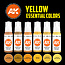 AK interactive AK interactive Yellow Essential Colors - 6 kleuren - 17ml - AK11615