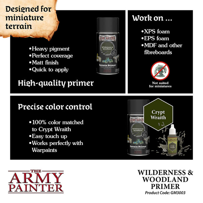 The Army Painter The Army Painter Wilderness and Woodland Terrain Primer - 300ml - GM3003
