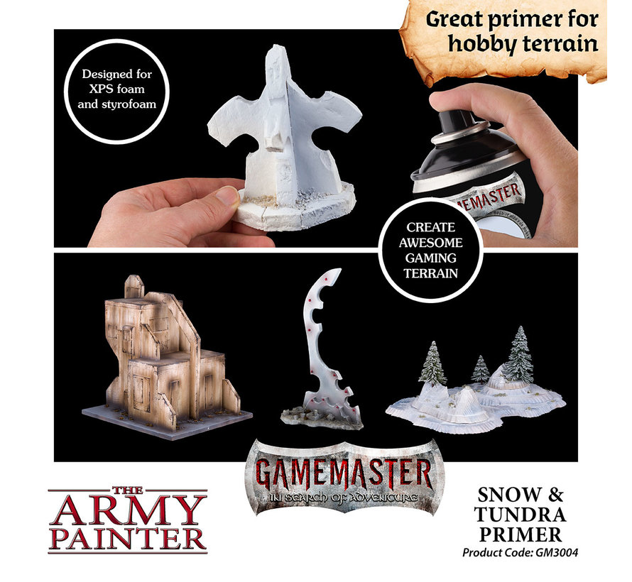 The Army Painter Snow and Tundra Terrain Primer - 300ml - GM3004
