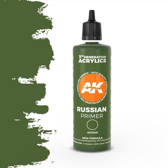 AK interactive AK interactive Russian Green Surface Primer 3rd generation - 100ml - AK11246