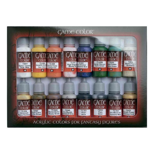 Vallejo Game Color Intro Set - 16 colors - 17ml - 72299