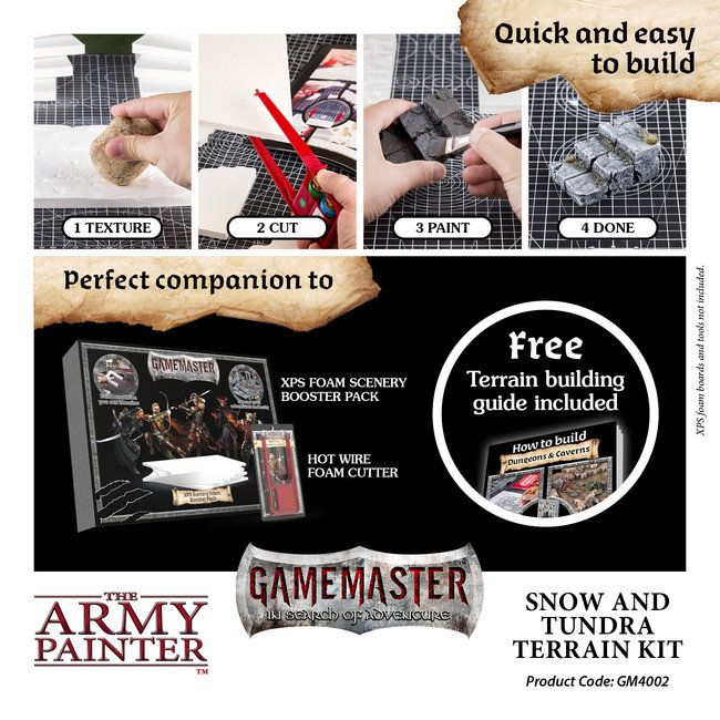 The Army Painter Snow & Tundra Terrain Kit - Gamemaster - GM4002
