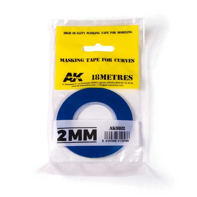 AK interactive Blue masking Tape for curves 2mm - AK9182
