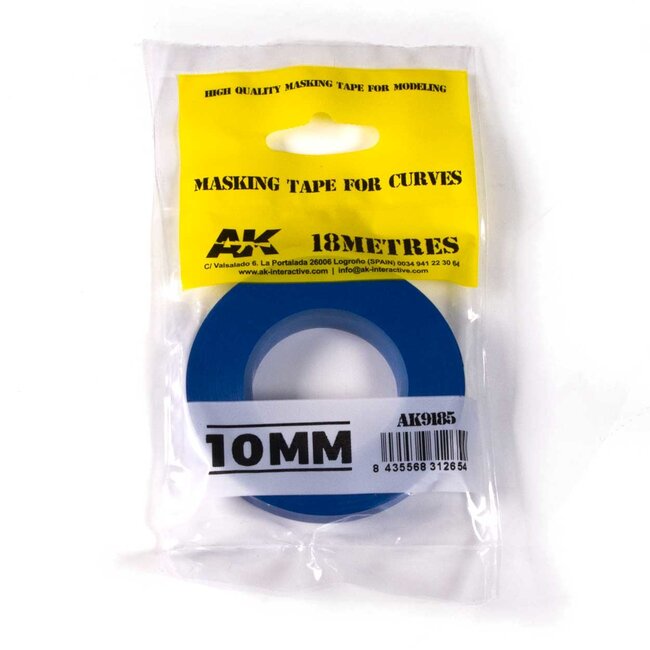 AK interactive Blue masking Tape for curves 10mm - AK9185