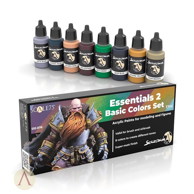 Scale 75 Essentials 2 Basic Colors Set - 8 colors - 17ml - SSE-076