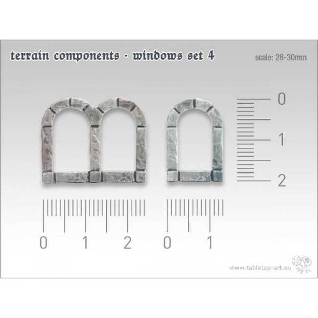 Tabletop-Art Terrain components - Windows set 4 - TTA800007