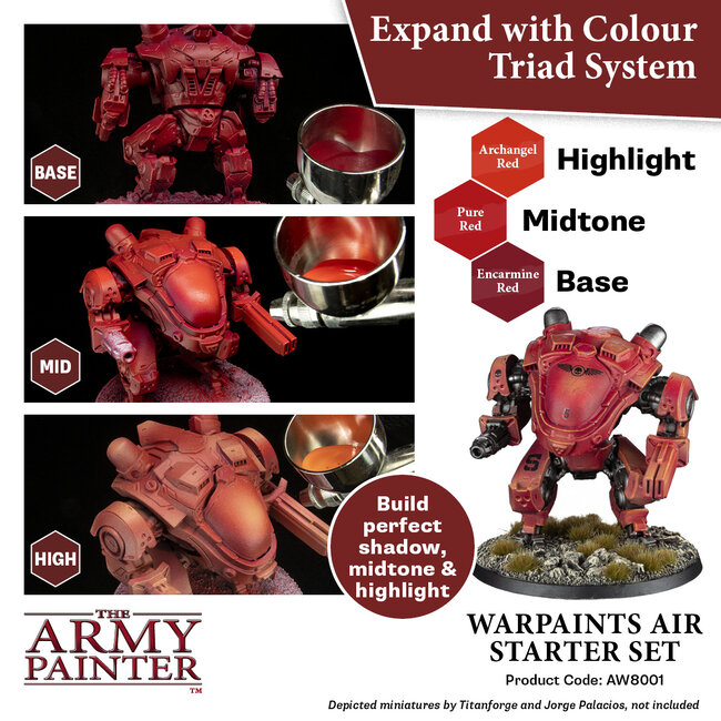 The Army Painter Warpaints Air Starter Set - 12 colors - 18ml - AW8001