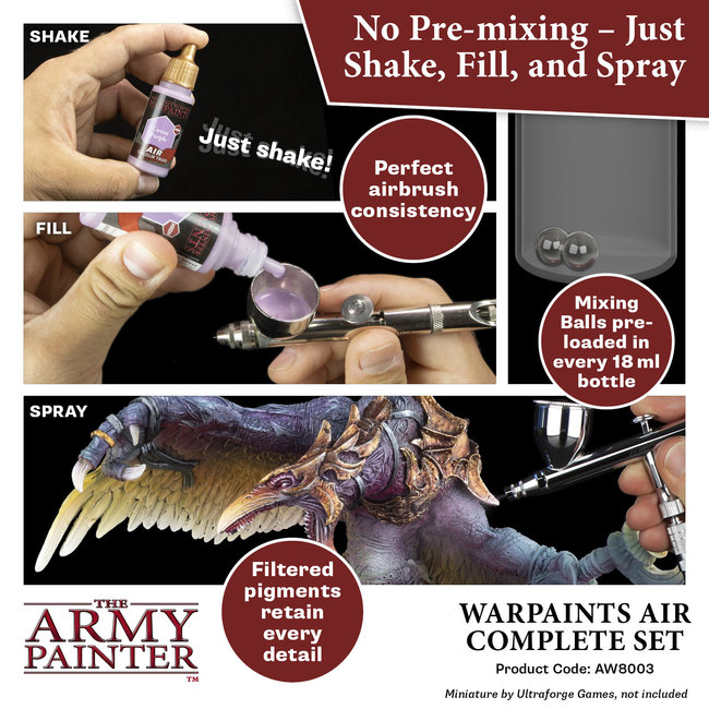 The Army Painter Warpaints Air Complete Set - 126 colors - 18ml - AW8003