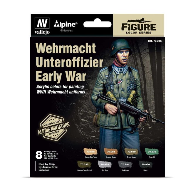 Vallejo Alpine Wehrmacht Unteroffizier Early War - 8 kleuren - 17ml - 70246