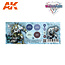 AK interactive Frozen Flesh Wargame Color Set - 4 kleuren - 17ml - AK1066