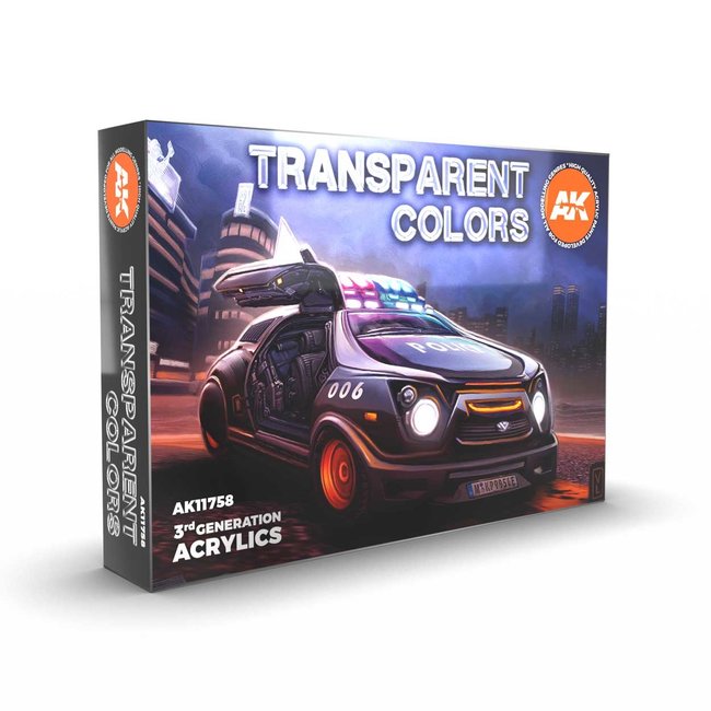 AK interactive Transparant Color 3rd Gen - 6 kleuren - 17ml - AK11758