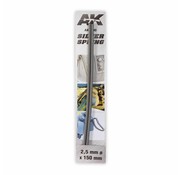 AK interactive Silver Spring 2,5mm x 15cm -2x - AK9190